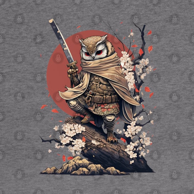 Owl Ninja Warrior Japanese Anime by SamCreations